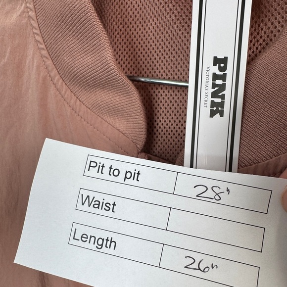 PINK Victoria's Secret Parachute Bomber Jacket Pink - Picture 15 of 15